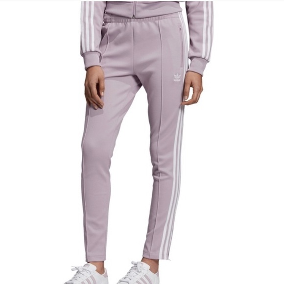 adidas sst track pants grey